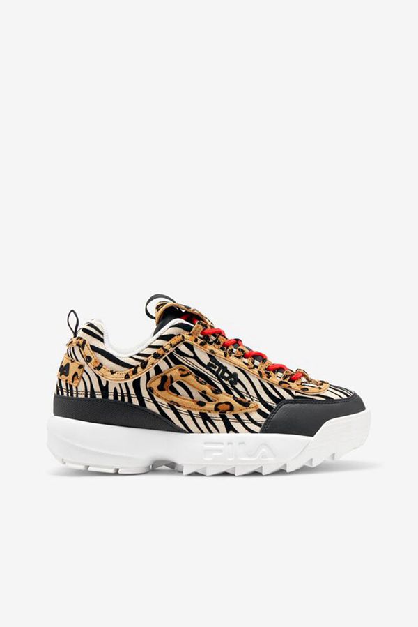 Tênis Fila Mulher Pretas/Multicoloridas/Branco - Fila Disruptor 2 Animal Portugal Online,LUMC-54236